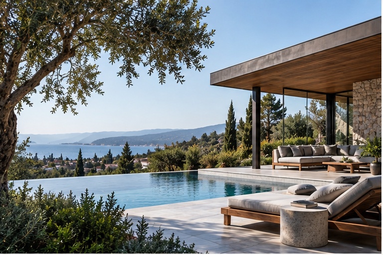 Luxury outdoor living space